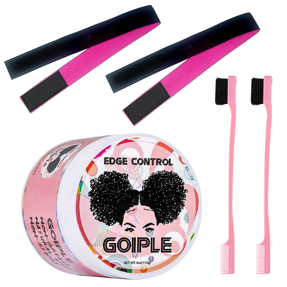 Goiple edge-control-wax strawberry-scent bottle for smooth edges and lasting hold.
