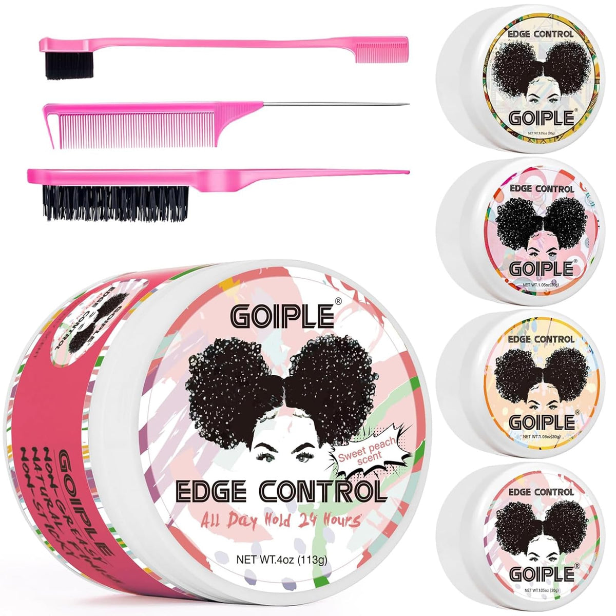 Goiple edge control wax packaging eight-piece set designed for women with strong hold