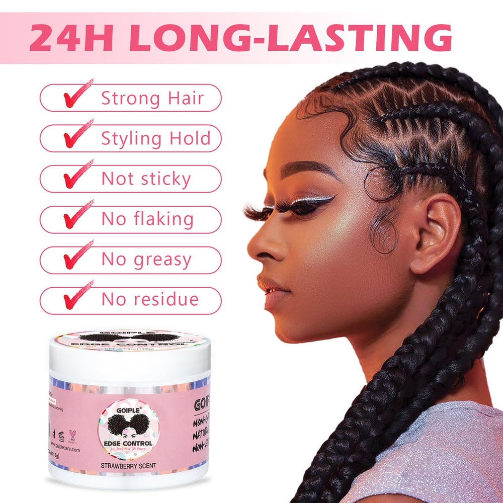 Goiple Edge Scarf Pink enhances protective styling while on the go.