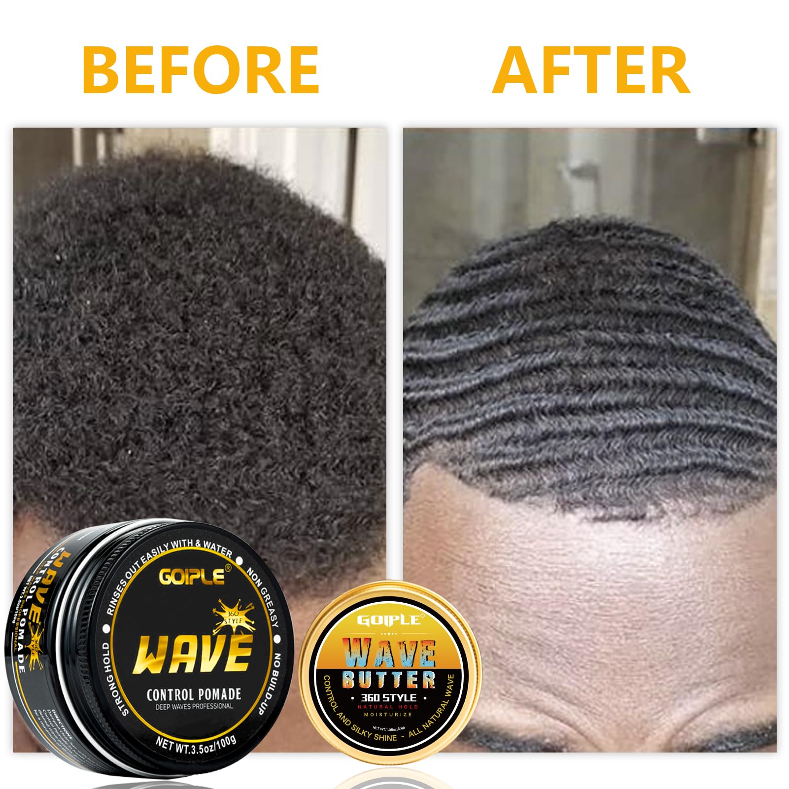 Goiple grease hair styling provides versatile styling without heaviness.