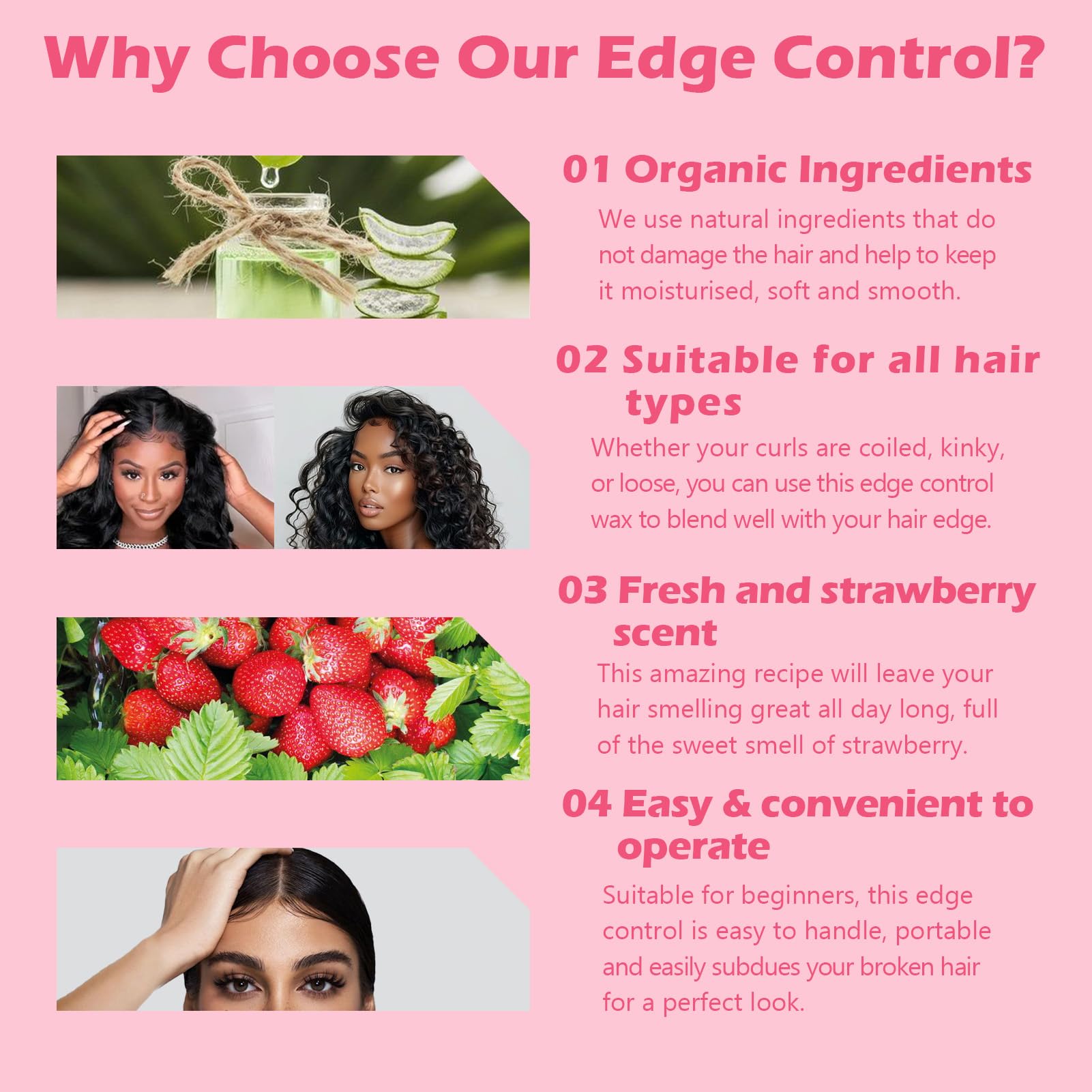 Goiple Hair Bonnet Pink protects styled edges overnight with gentle comfort.