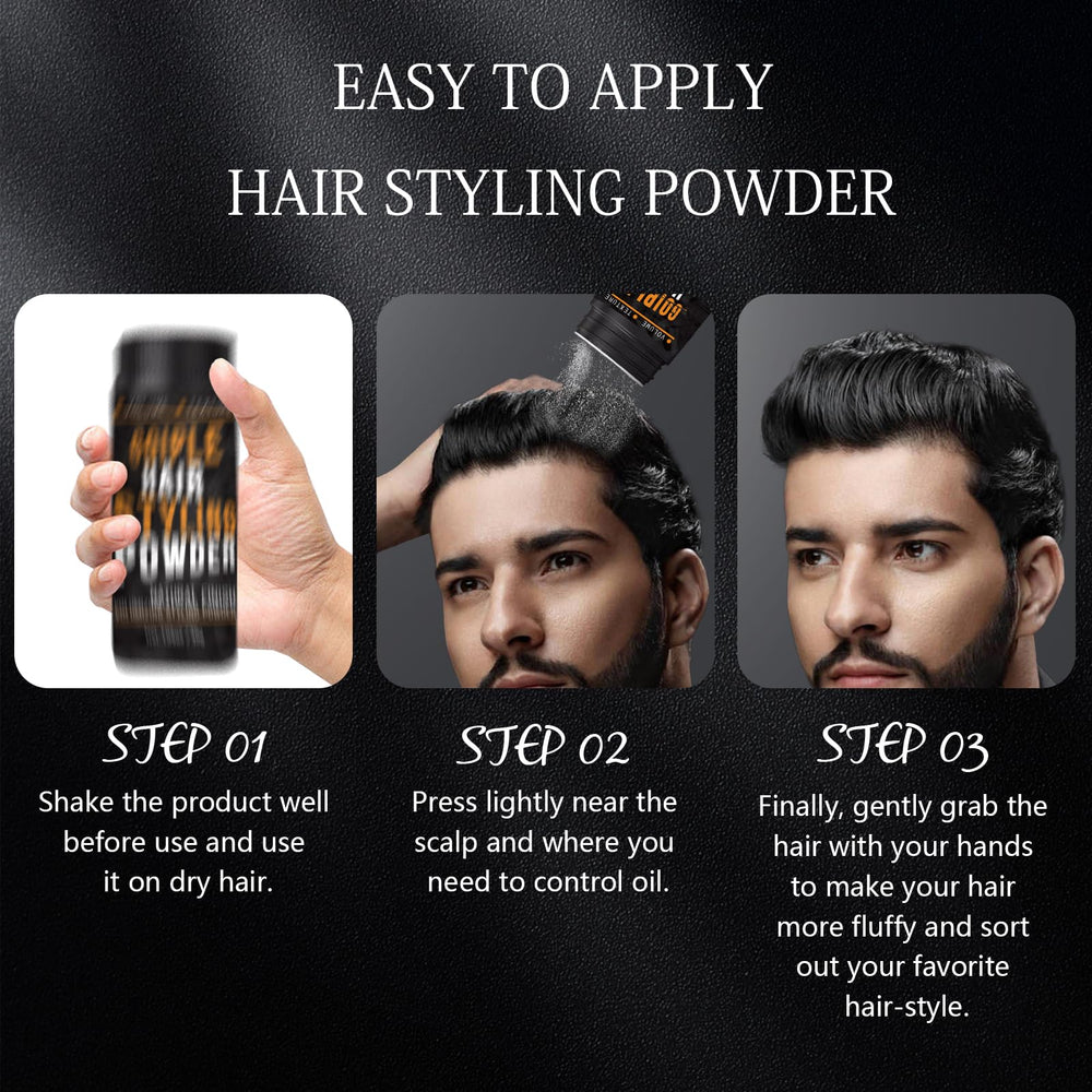 Goiple Hair Powder before-after shows subtle daily styling progress.