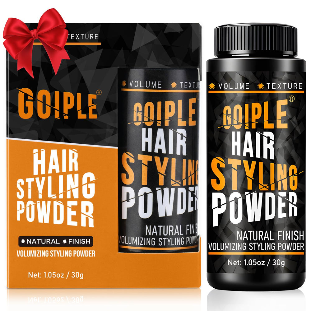 Goiple Hair Styling Powder bottle closeup highlights premium texture for instant volume.