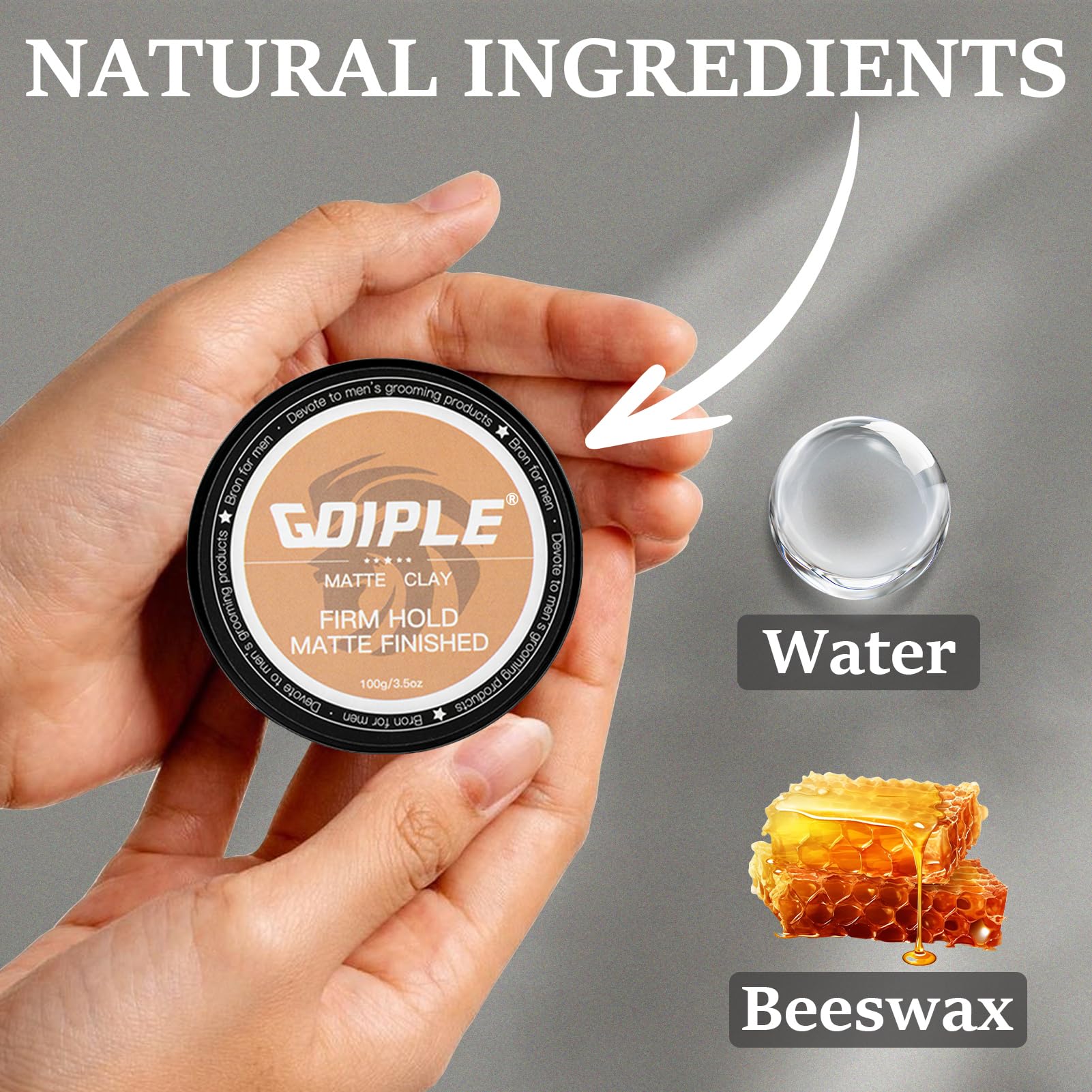 Goiple water-based formula washes out easily with no residue.