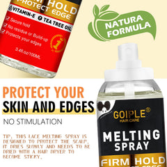 Goiple Lace Glue Remover demonstrates easy cleanup after wear