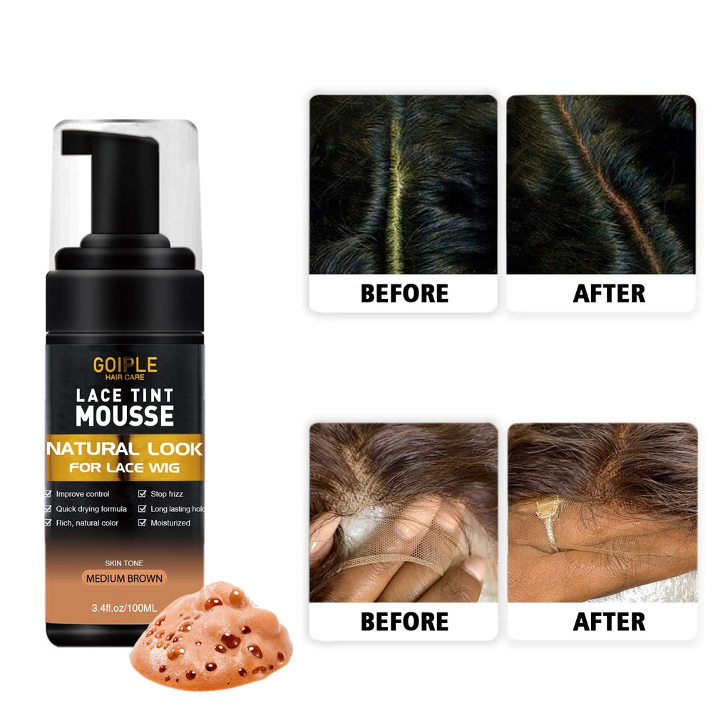 Goiple melting lace mousse medium brown shade blends with many skin tones for seamless results.