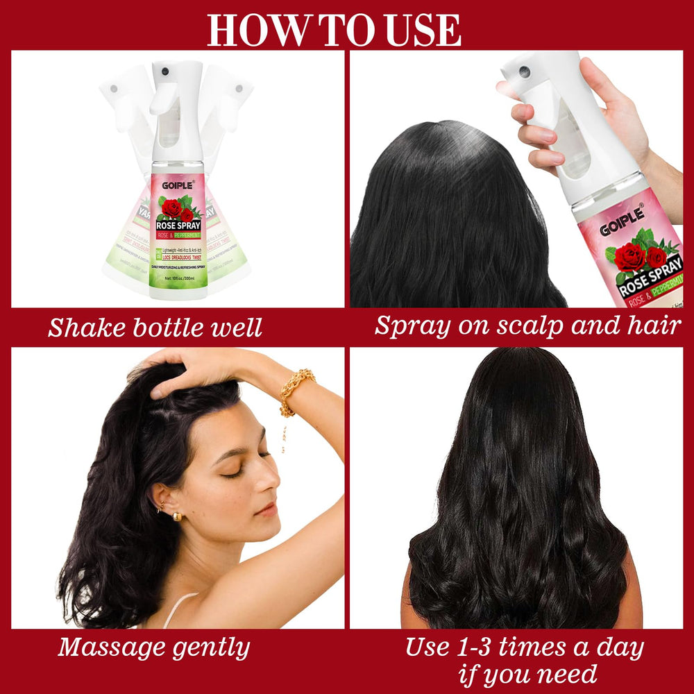 Goiple Natural Ingredients Castor Oil Rose Water emphasizes clean care.