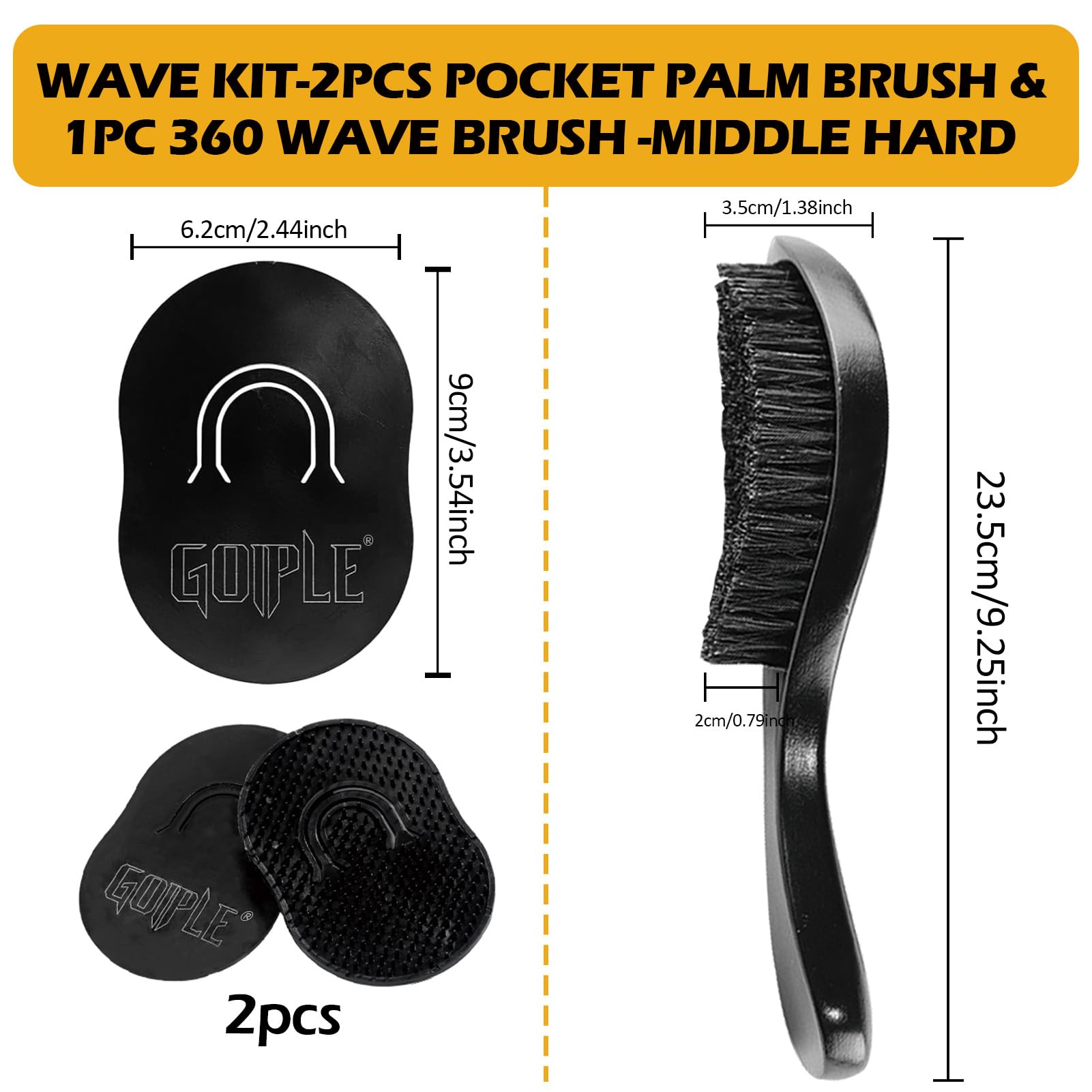 Goiple 360 Waves Training Cream provides long-lasting hold with lightweight feel.