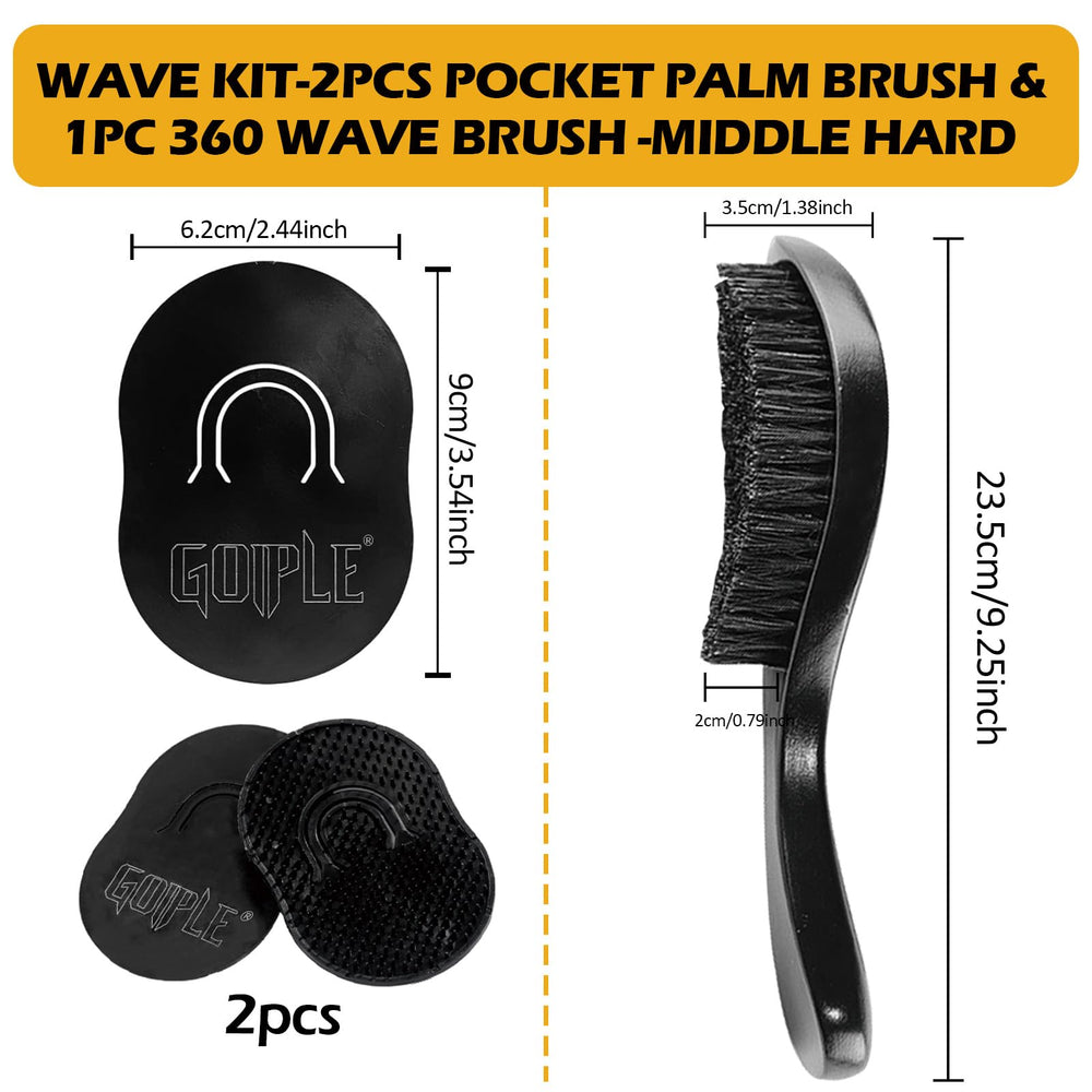 Goiple 360 Waves Training Cream provides long-lasting hold with lightweight feel.