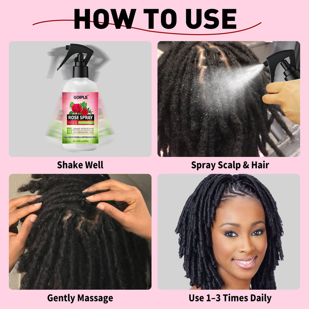Goiple peppermint scent closeup highlights cooling scalp sensation.