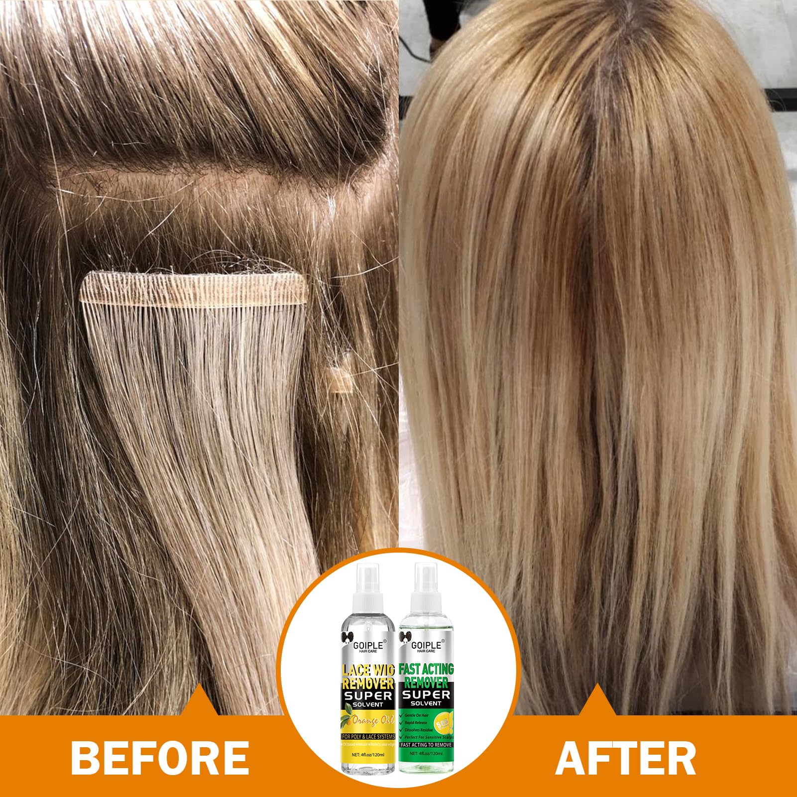 Goiple residue-free results help keep your natural hairline clean.