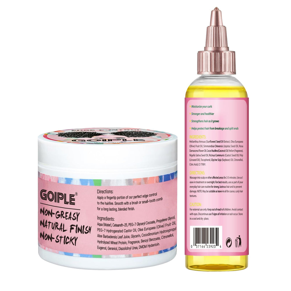 Goiple rose-castor-oil-application demonstrates nourishing shine and healthy-looking texture