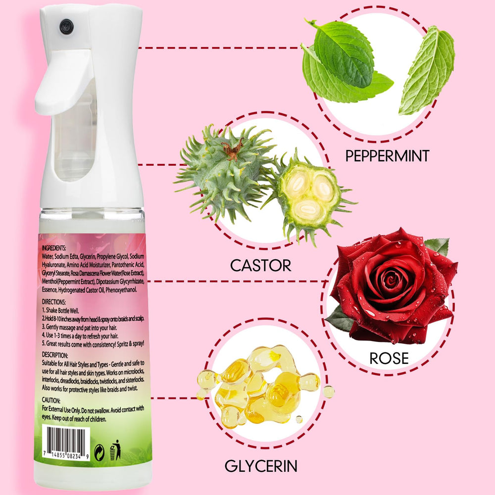 Goiple Rose Water Hair Scalp Moisturizer nourishes the scalp between washes.