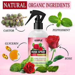 Goiple rose water loc spray on hair refreshing twists and moisture.