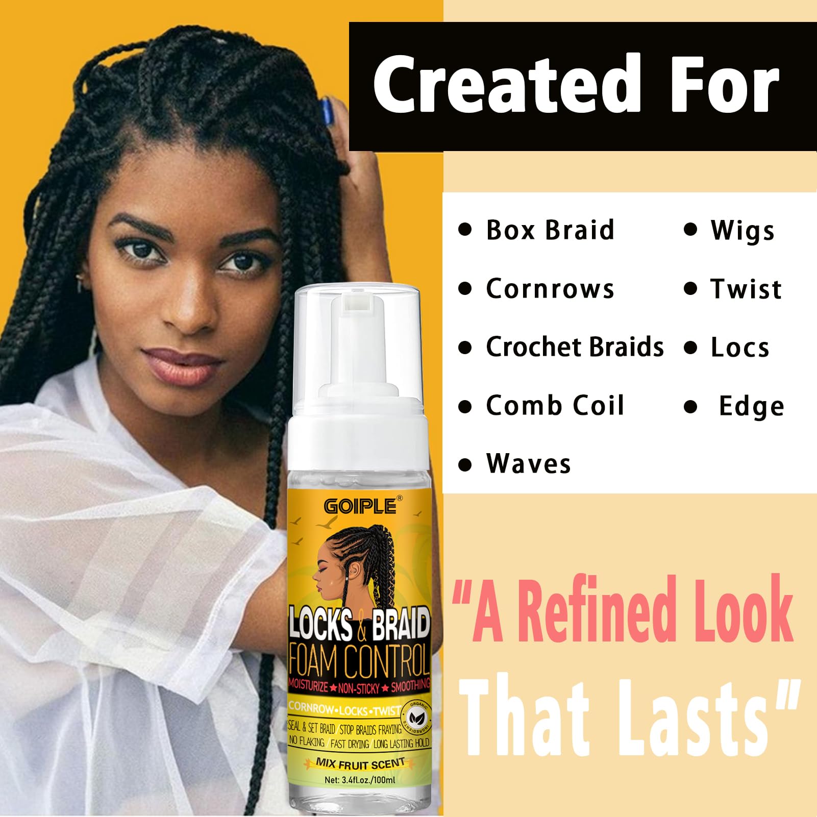 Goiple rosemary hair growth oil bottle revitalizes scalp and nourishes strands