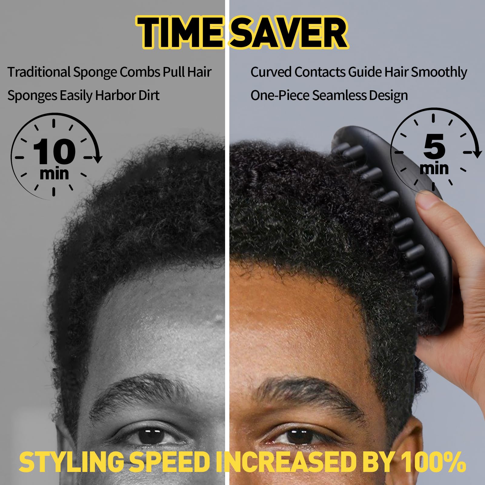 Goiple round-non-slip-brush-head close-up focusing on secure grip during twists.