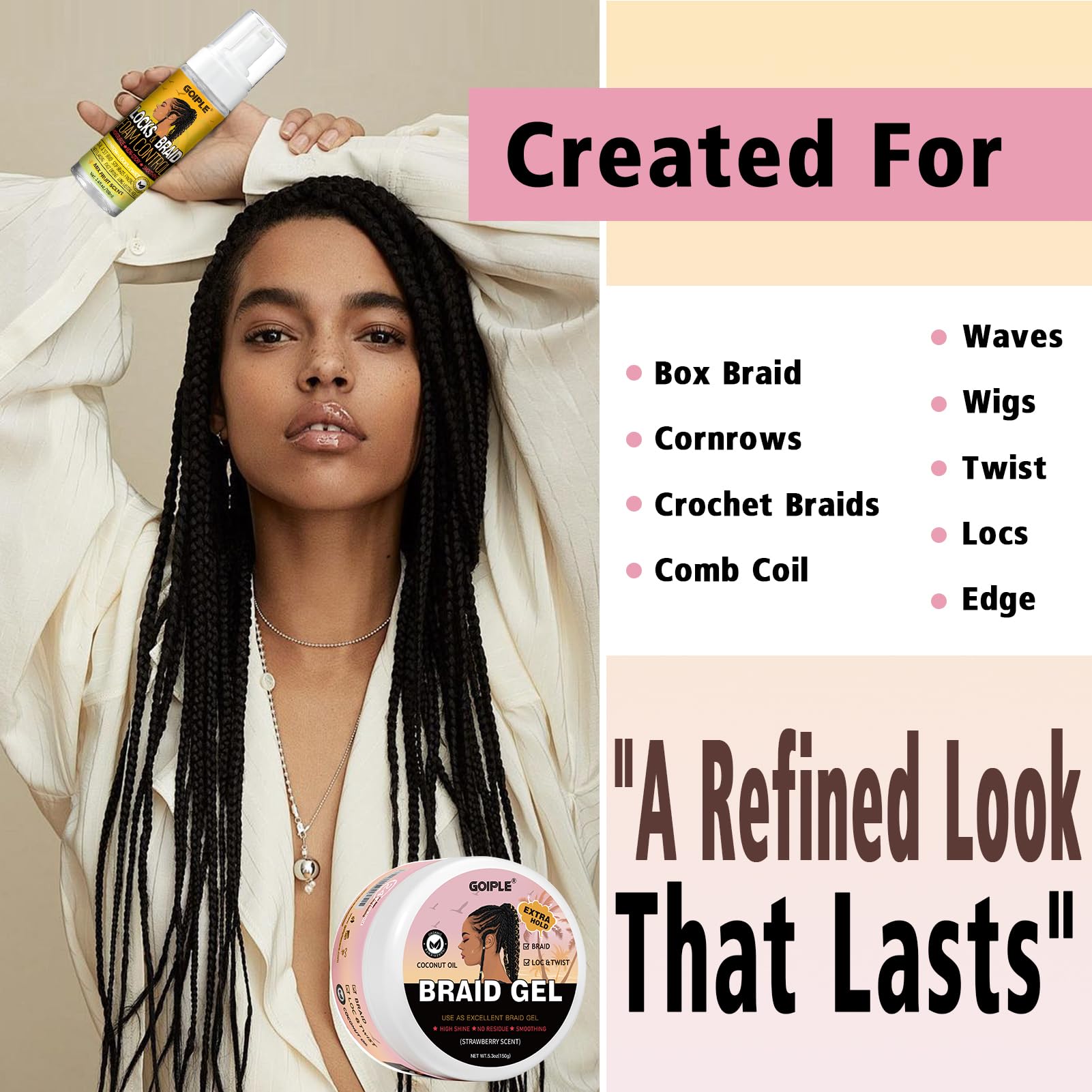 Goiple silk du-rag for frizz-free wrap and overnight protection