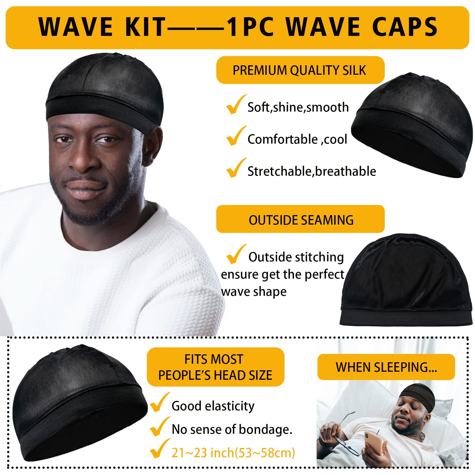 Goiple-silky-durag shows breathable fabric for secure, comfortable wave retention.