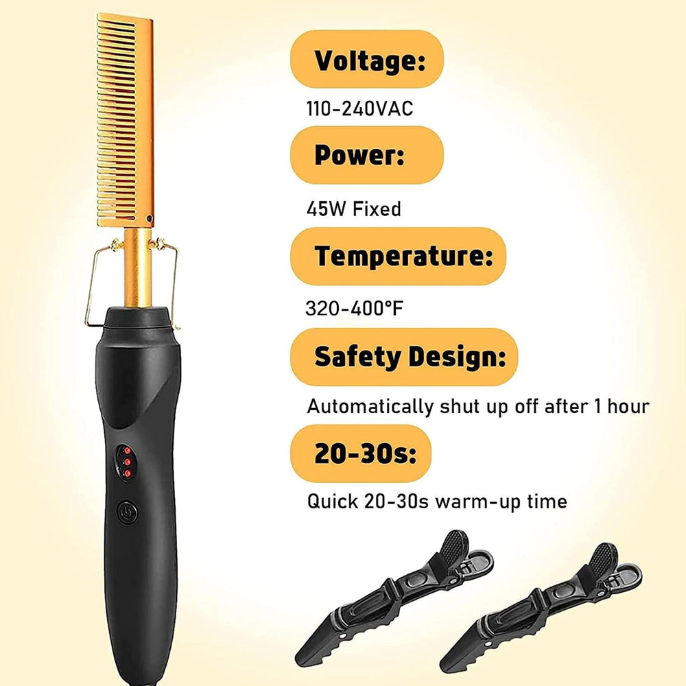 Goiple straightening comb and curling iron for sleek looks at home