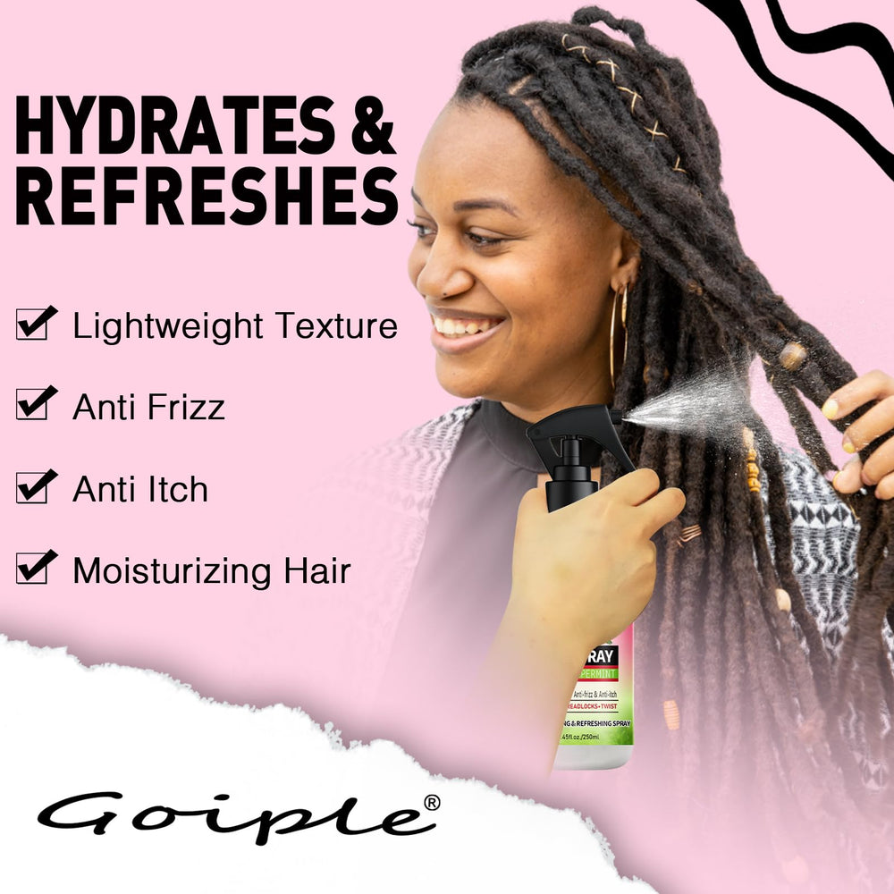 Goiple twist-out definition boost with rose water.
