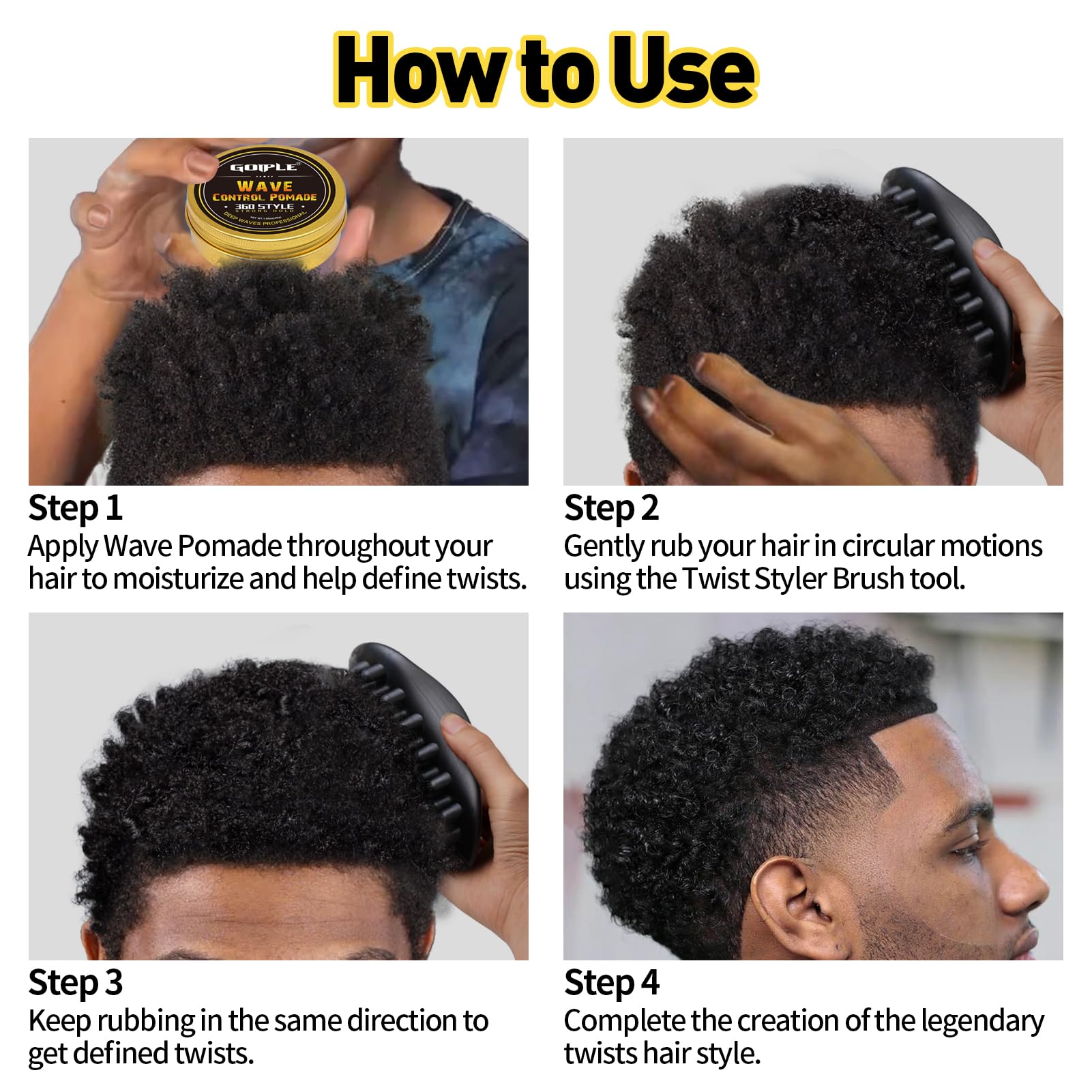 Goiple Twist Styler's ergonomic grip boosts comfort during extended grooming sessions.
