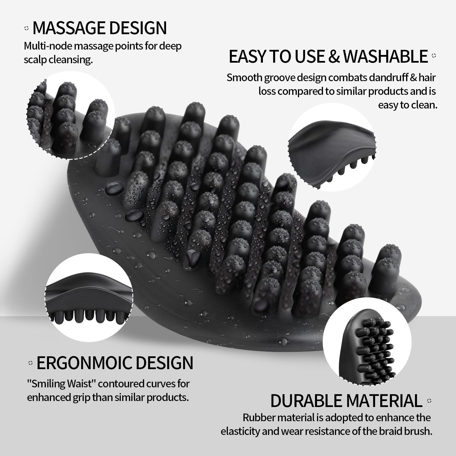 Goiple Twist Styler Comb with rotating head speeds twist-outs and braids