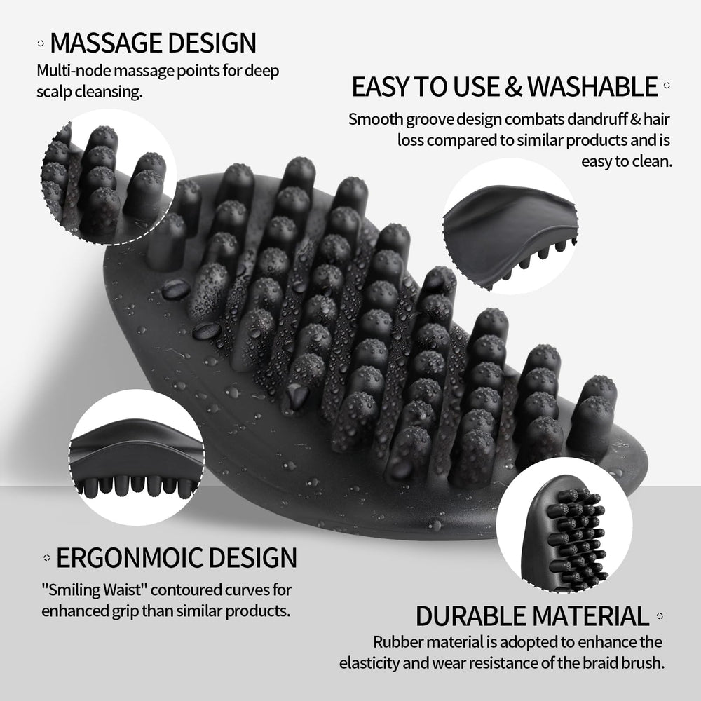 Goiple Twist Styler Comb with rotating head speeds twist-outs and braids