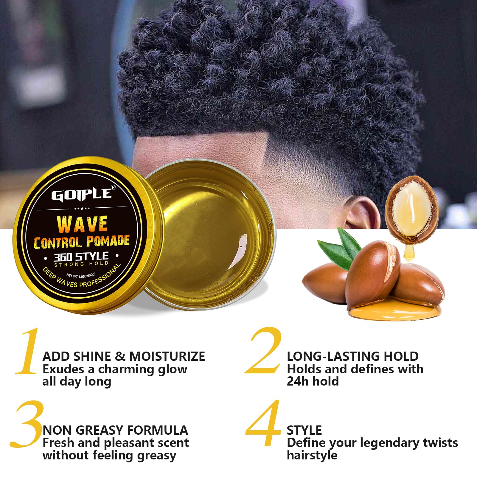 Goiple washable-hair-brush-hygienic-design image emphasizing easy cleaning after use.