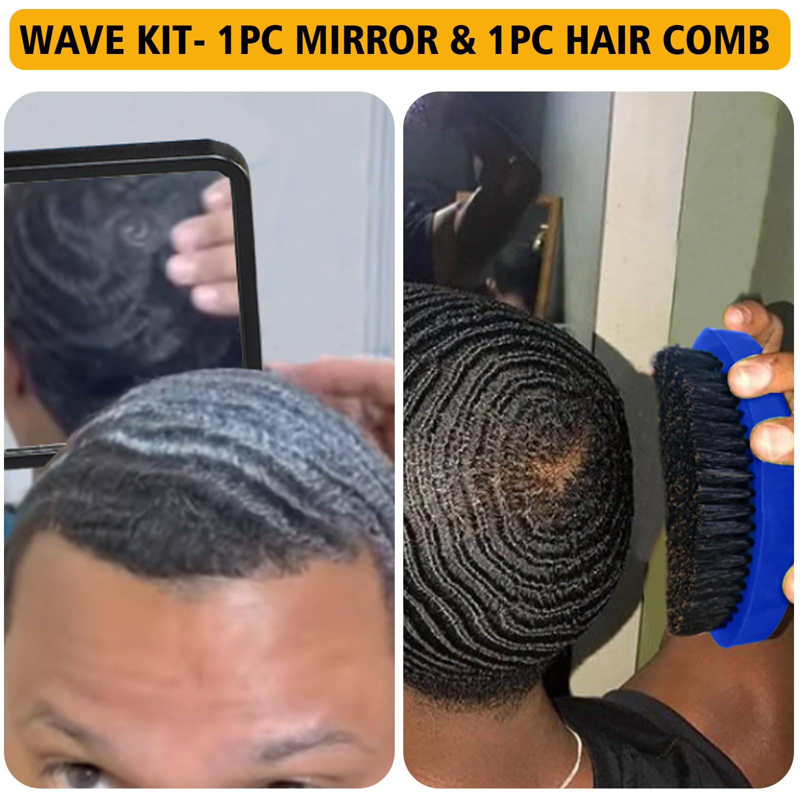 Goiple wave brush blue kit demonstrates a tool to support even wave definition.