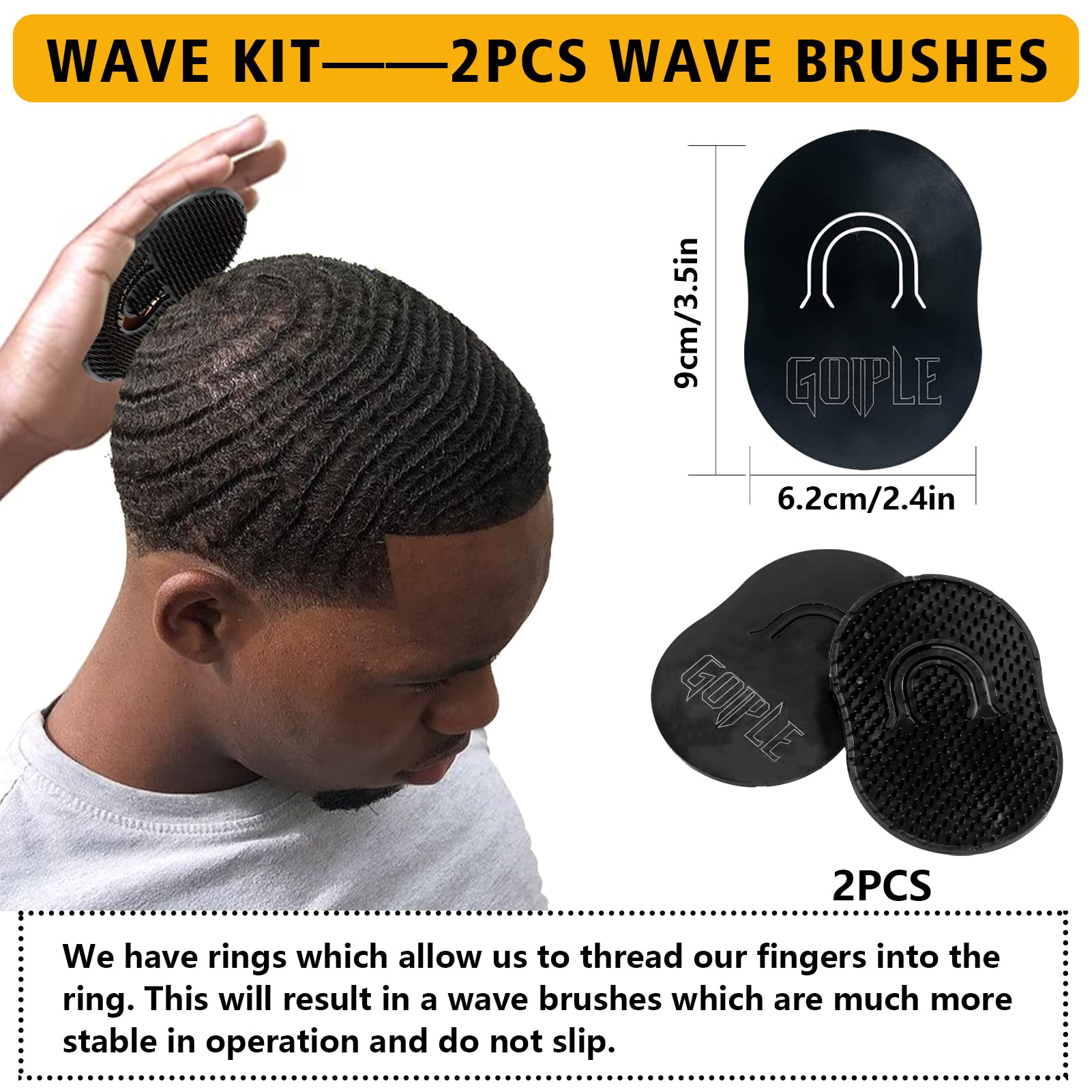 Goiple-wave-cap demonstrates soft, breathable material that keeps waves in place.