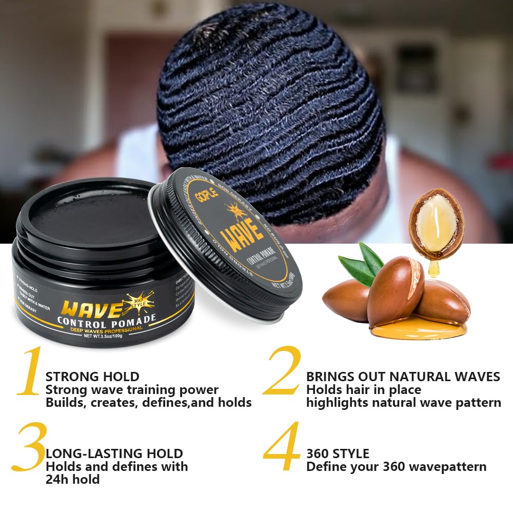 Goiple wave pomade easy wash showcases quick rinse and restyling.