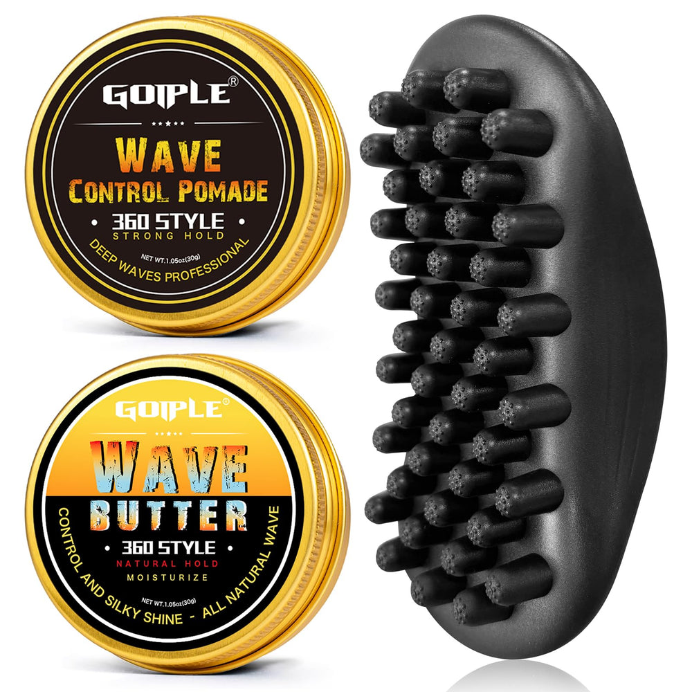 Goiple wave-pomade twist sponge brush close-up for effortless twist styling.