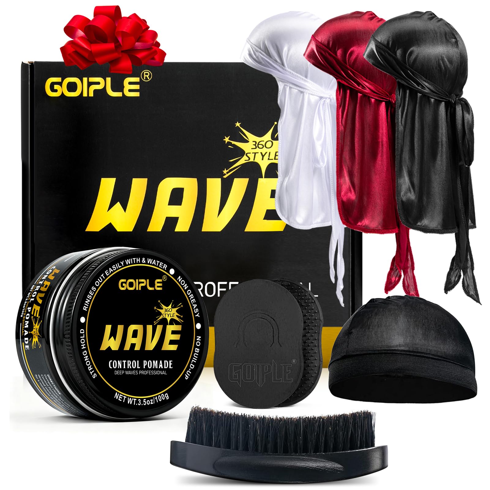 Goiple wave-pomade-pack shows the full 360 wave kit for fast styling.