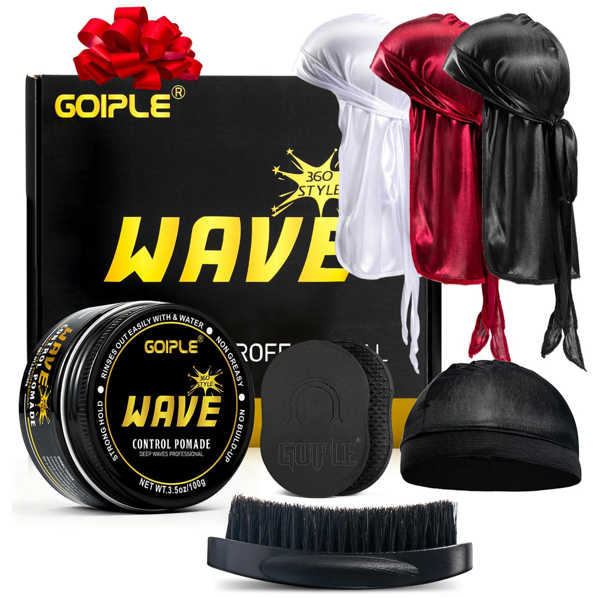Goiple wave-pomade-pack shows the full 360 wave kit for fast styling.