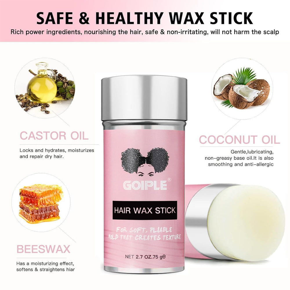 Goiple Wax Stick twist-cap close-up for quick, mess-free application.