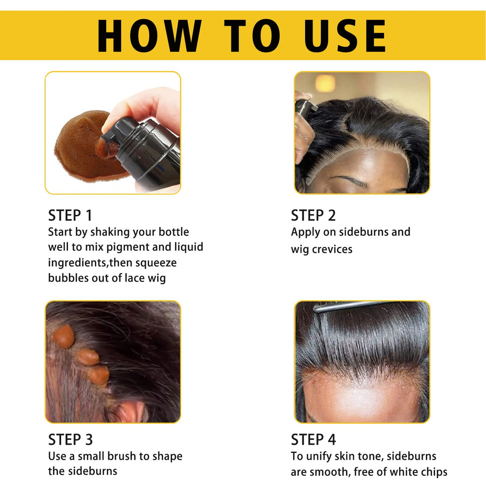 Goiple wig glue tool set image shows a complete kit for secure wig adhesion.