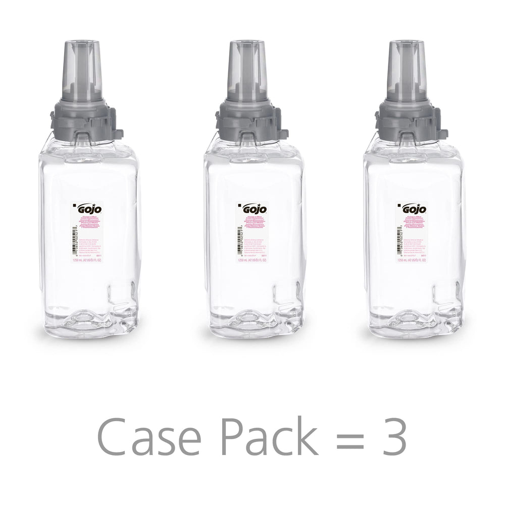 GOJO clear mild foam refill 1250ml ready for use.