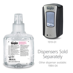 GOJO fragrance-free, dye-free foam handwash suitable for stained fabrics prevention.