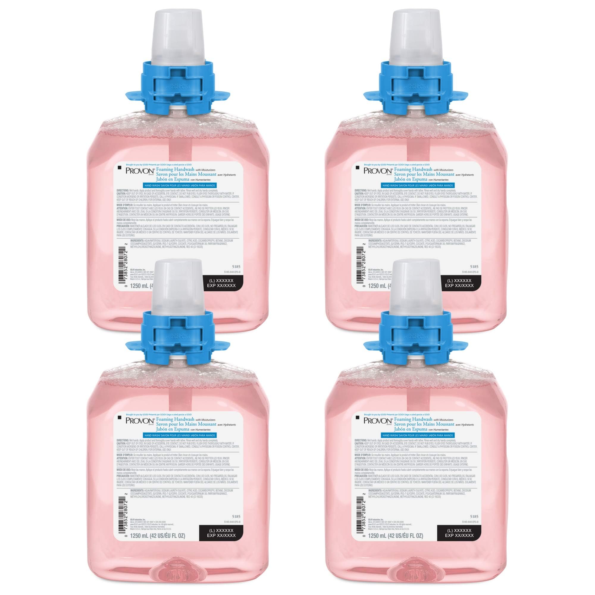 GOJO PROVON cranberry foaming handwash pump bottle with creamy lather supports daily hand care.