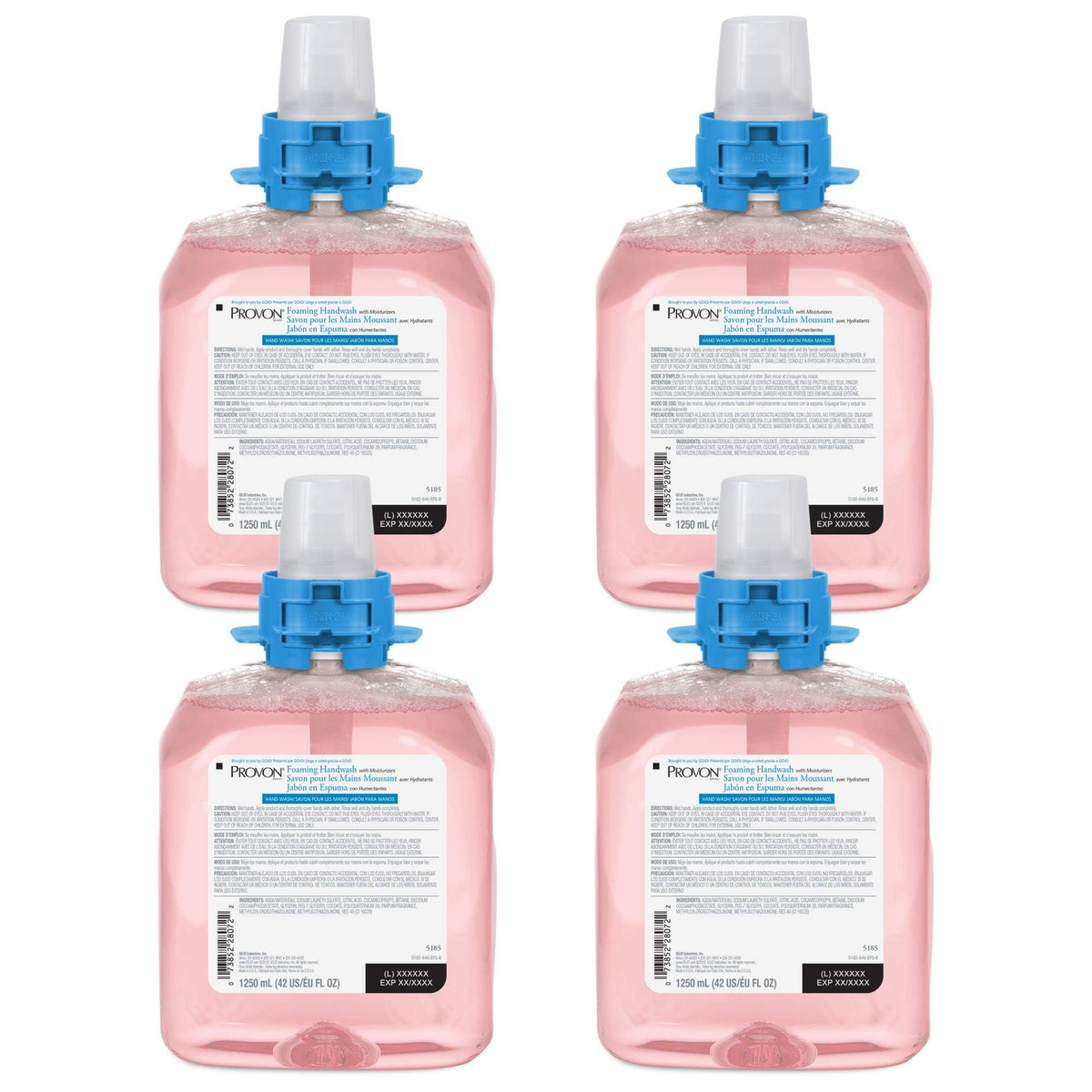 GOJO PROVON cranberry foaming handwash pump bottle with creamy lather supports daily hand care.