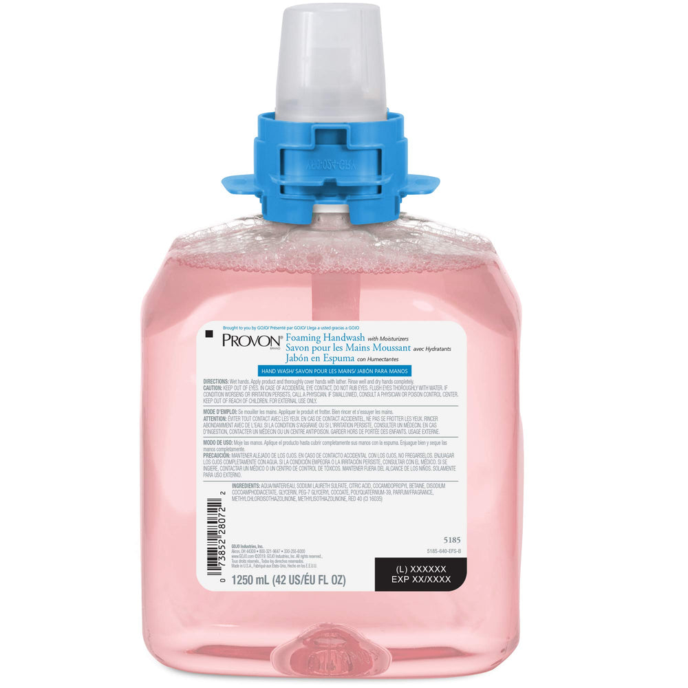 GOJO PROVON cranberry refill with sanitary seal promotes hygiene and minimizes contamination.