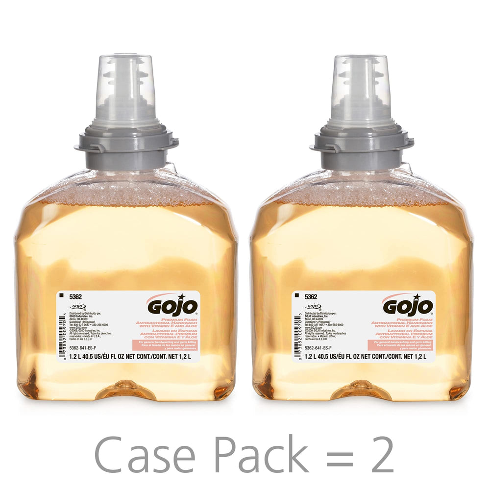 GOJO sealed-refill with sanitary valve illustrating clean, ready-to-use packaging.
