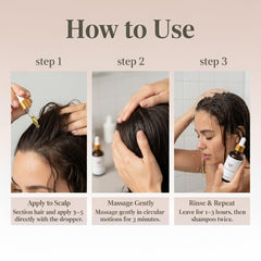 Golab Beauty rosemary scalp oil pour demonstrates targeted scalp nourishment.