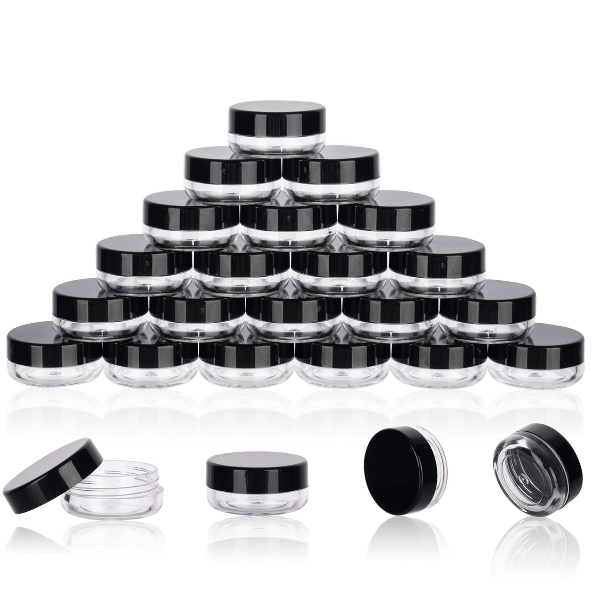 Golacky 3gram sample container with lid for compact travel storage.