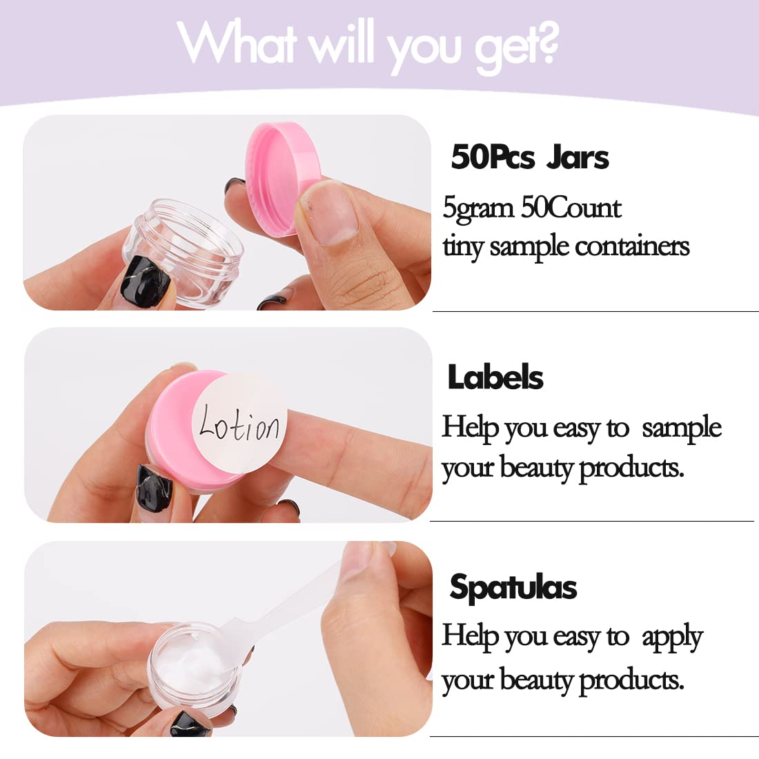 GOLACKY four mini spatulas included for easy spreading and mixing.