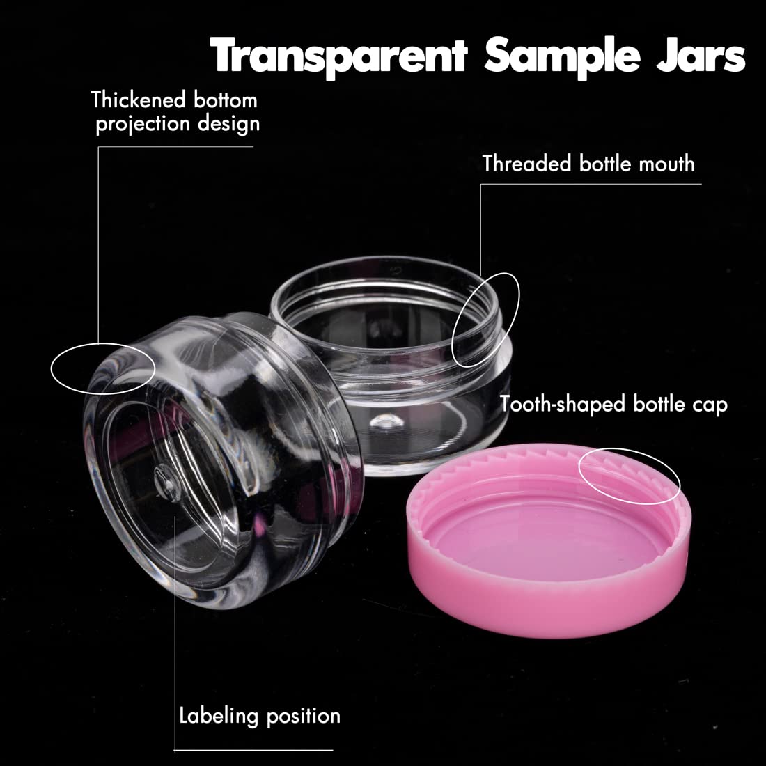 GOLACKY screw-lid closeup showing leak-proof seal for on-the-go cosmetics.