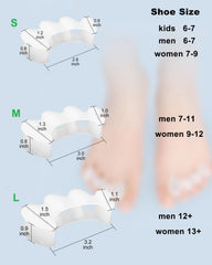Golbylicc toe spacers with 3 toe rings secure toes for stable alignment