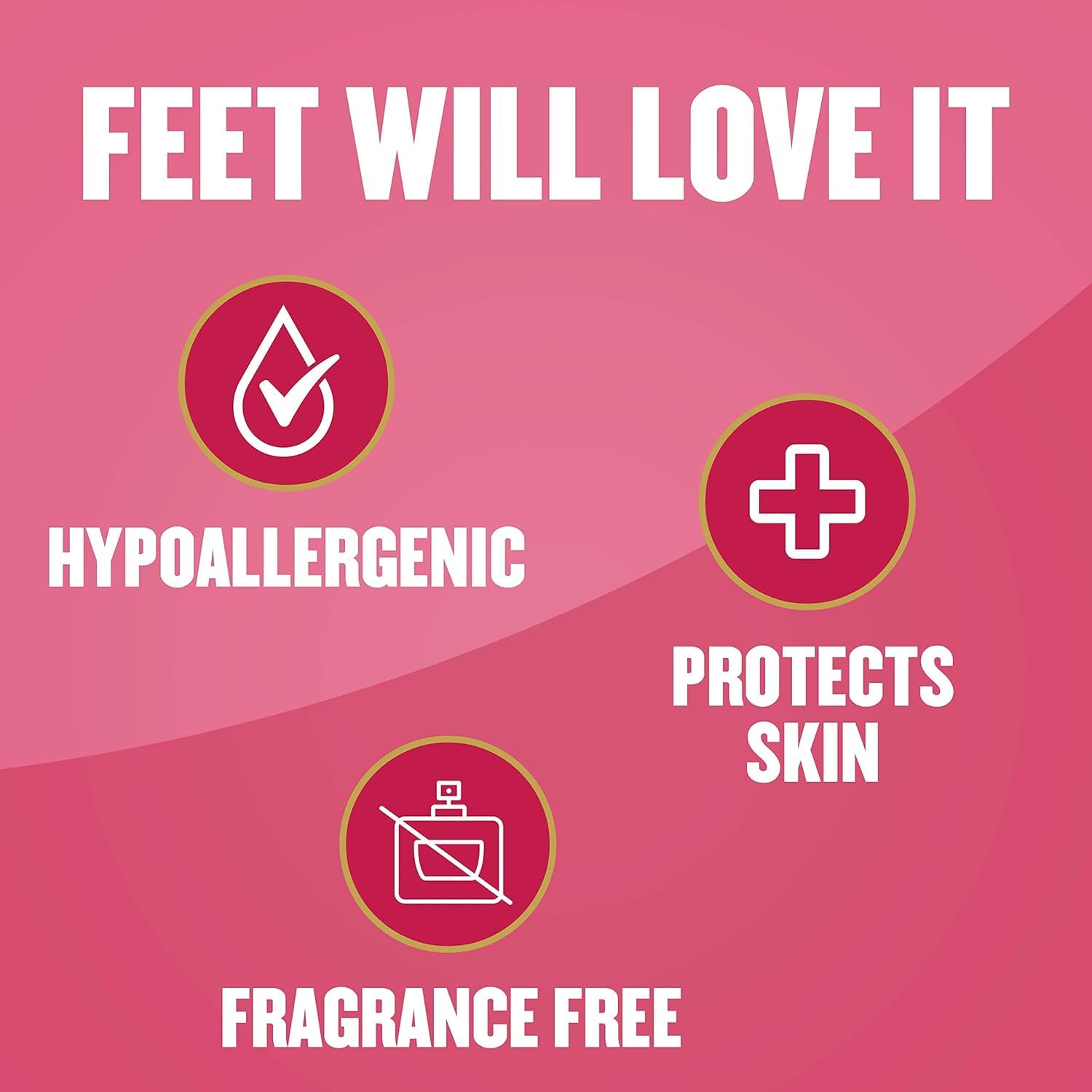 Gold Bond diabetics foot cream application routine shows smooth feet use