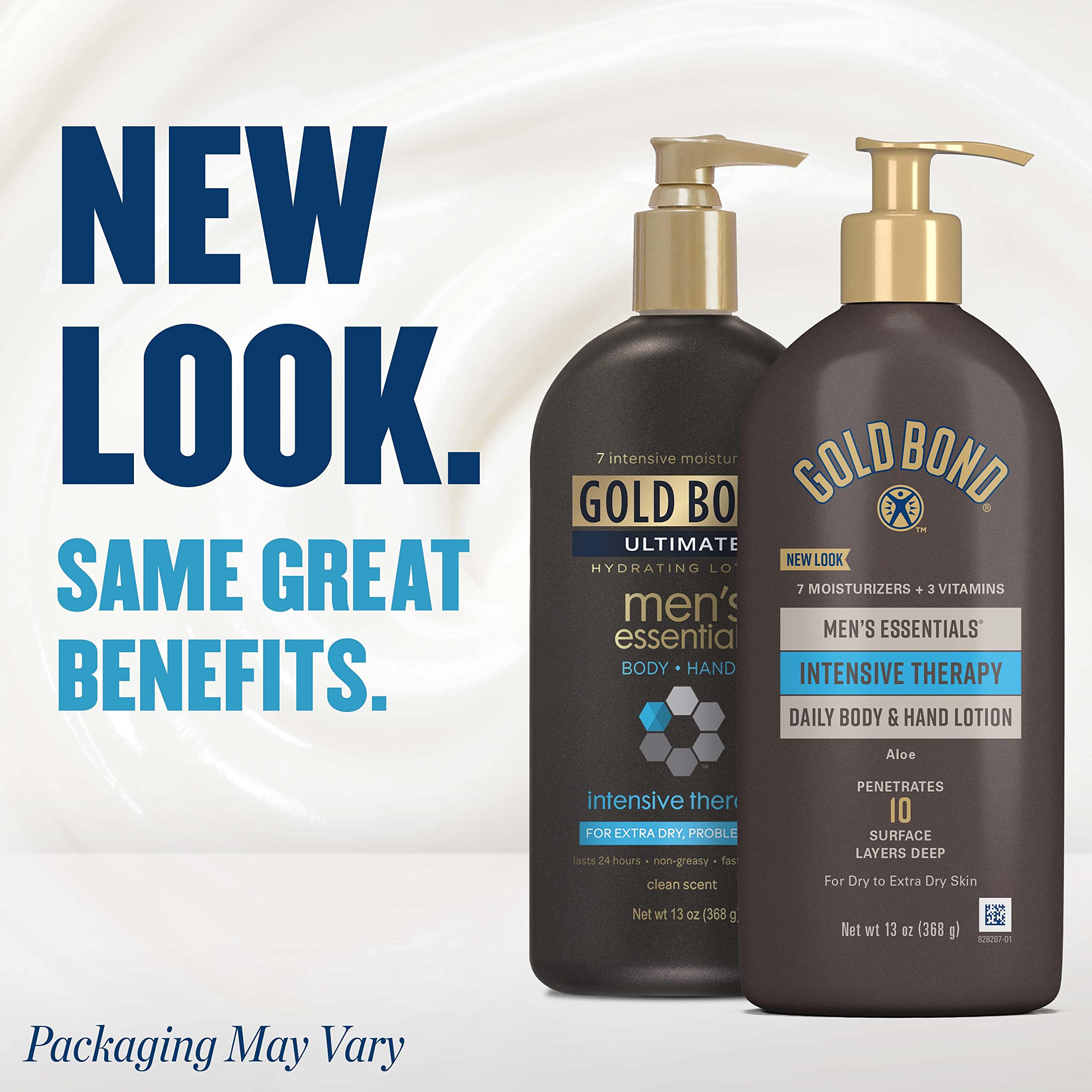 Gold Bond lotion pump close-up for easy, mess-free dispensing