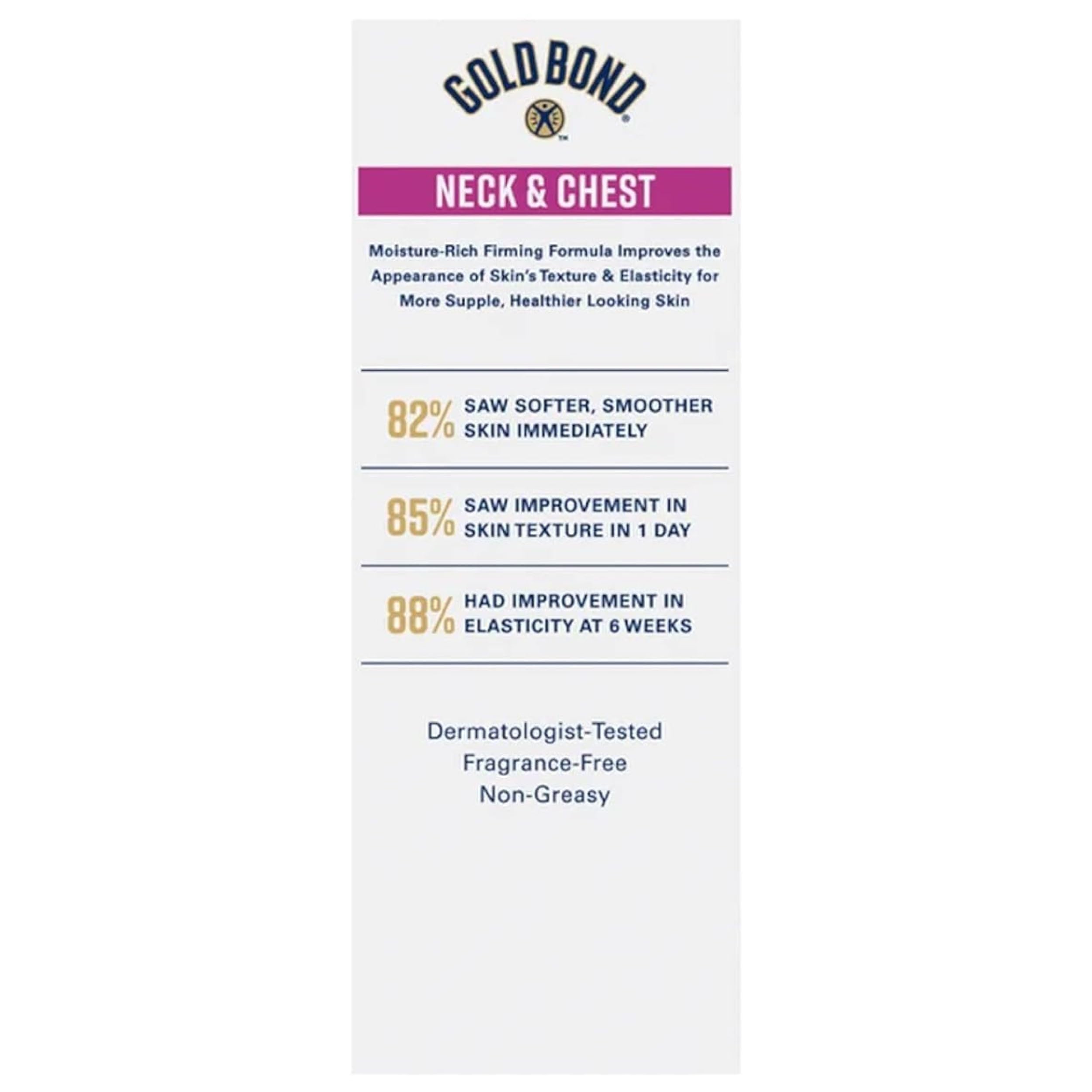 Gold Bond Neck & Chest Firming Cream consumer-use scenario on chest area